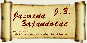 Jasmina Bajandolac vizit kartica